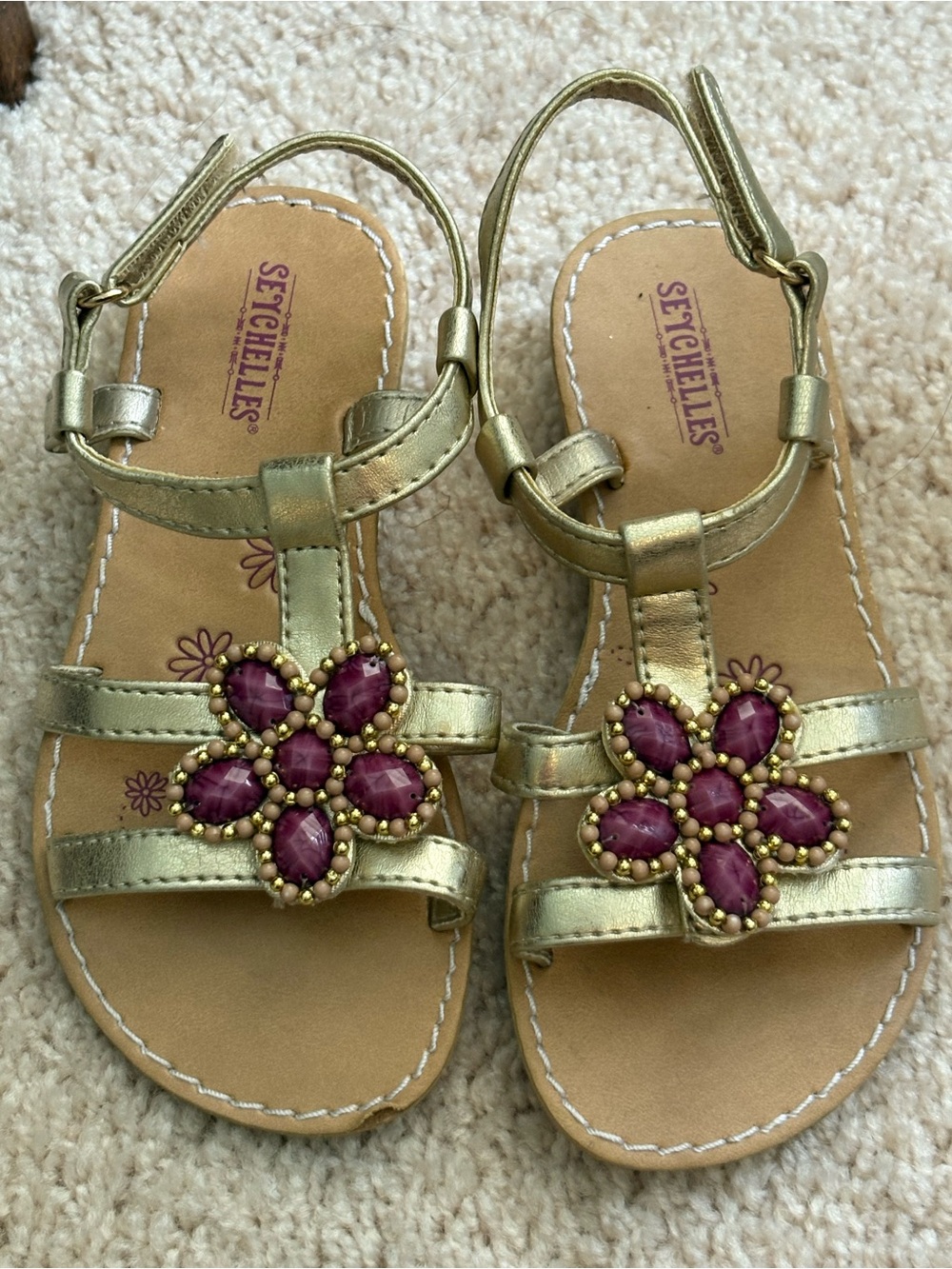 Seychelles Girls Gladiator Jeweled Sandals